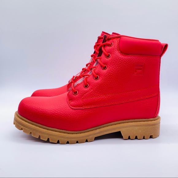 FILA Men's Edgewater 12 PB Red Boots - Picture 5 of 10